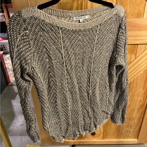 Tan and black sweater- medium